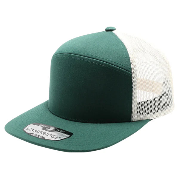 Pitbull Cambridge PB308 7 Panel Camper Hat Green