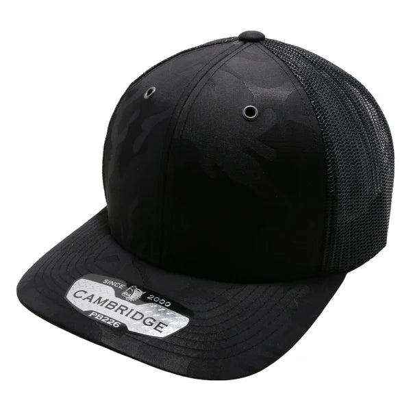 PitBull Camb PB226 Shiny Camo Black Mesh Trucker