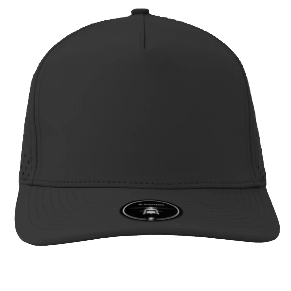Zapped Headwear Blackhawk Black 5 Panel Perforated Cap