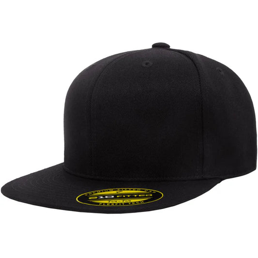 FlexFit 210 FITTED Black/Black 6 7/8- 7 1/4