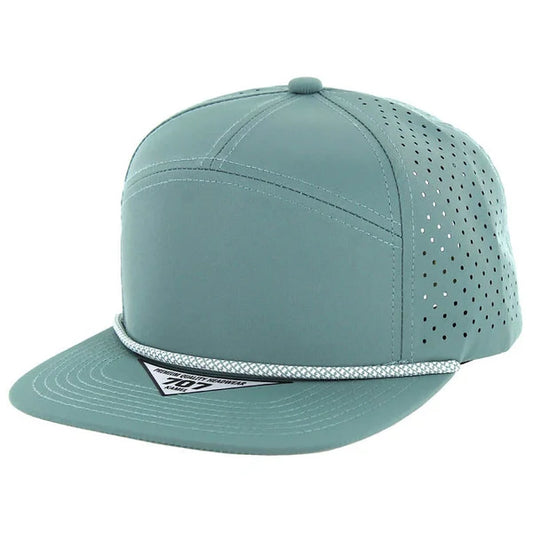 Kamel 707DPR Perforated Rope Hat 7 Panel Flat Bill Kamel 707 Series