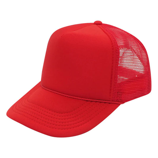 Nissun 5 Panel Youth Foam Trucker Red