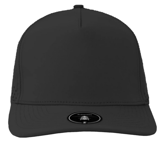 Zapped Headwear Blackhawk Black 5 Panel Perforated Cap