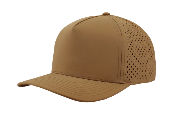 Zapped Headwear Blackhawk CARAMEL 5 Panel Perforated Cap