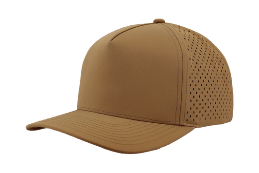 Zapped Headwear Blackhawk CARAMEL 5 Panel Perforated Cap